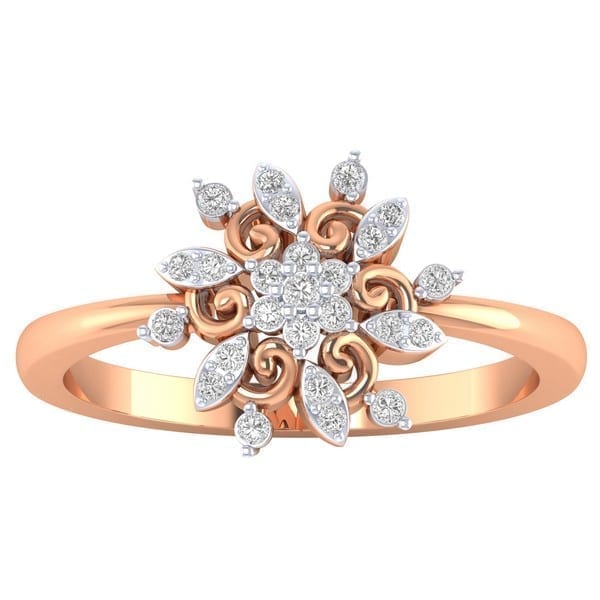 22K Gold Diamond Jewellery Flower Design 5.6g 22K Gold Diamond Jewellery Flower Design 5.6g